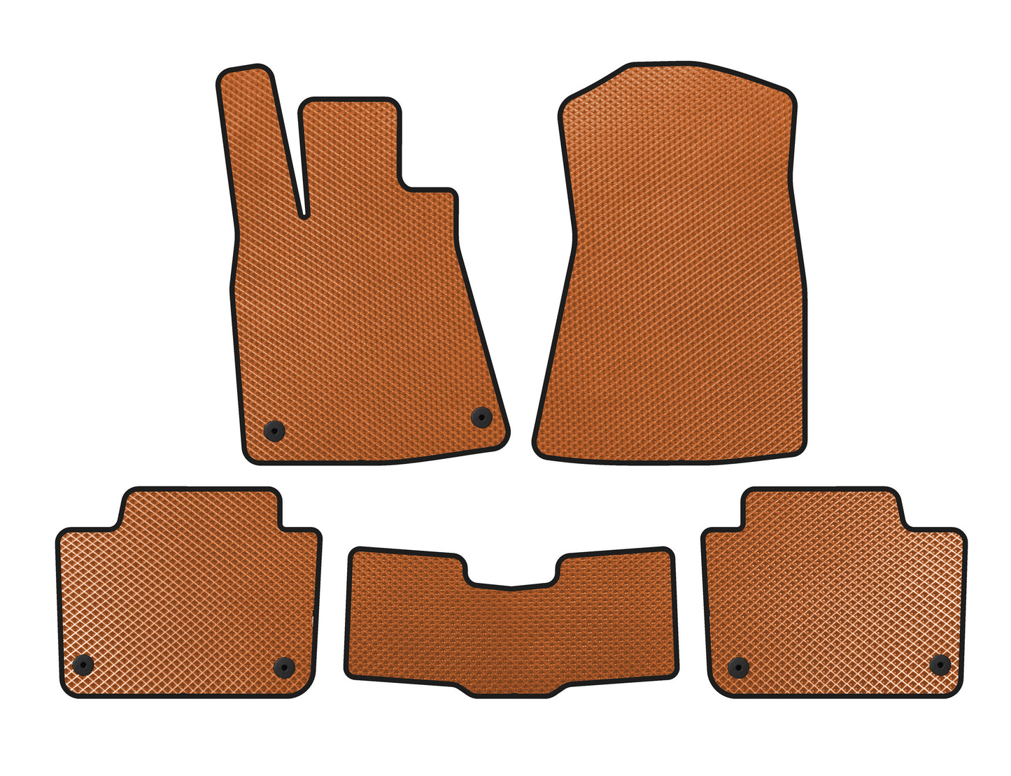 EVA Floor Mats (SD, Orange) for Lexus GS 2005-2011 - image 1