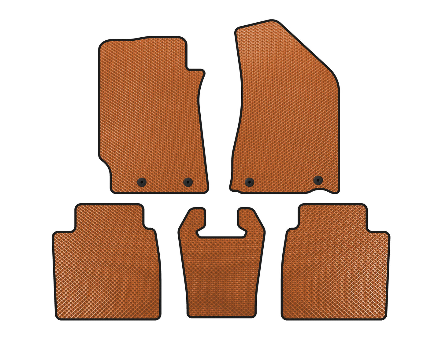 EVA Floor Mats (SD, Orange) for Geely Emgrand EC8 - image 1