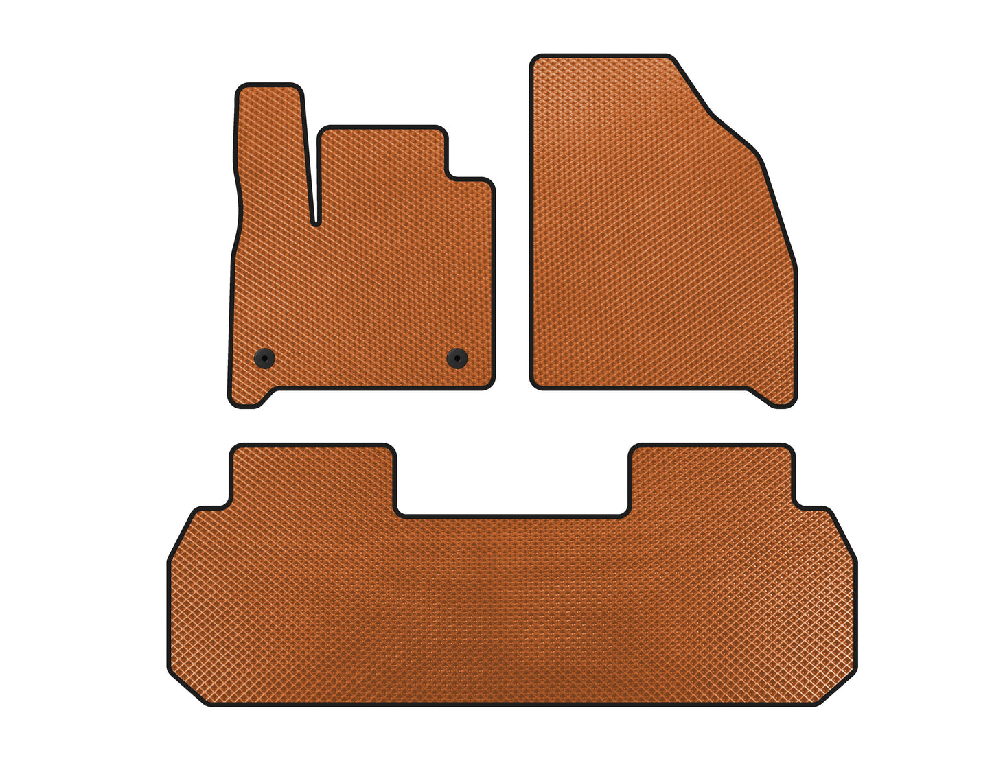 EVA Floor Mats (2 Rows, Orange) for Chevrolet Traverse 2017- - image 1
