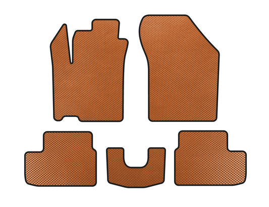 EVA Floor Mats (HB, Orange) for Opel Agila 2007-2015 - image 1