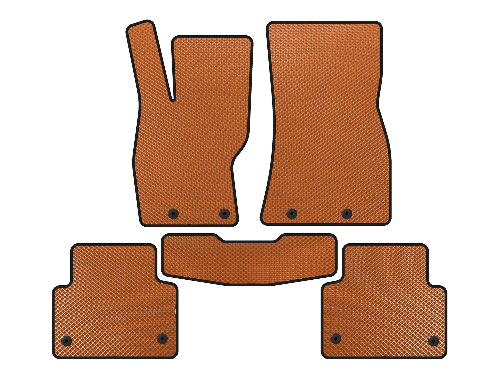 EVA floor mats (2011-2016, SD, Orange) for Jaguar XF 2009-2016 - image 1