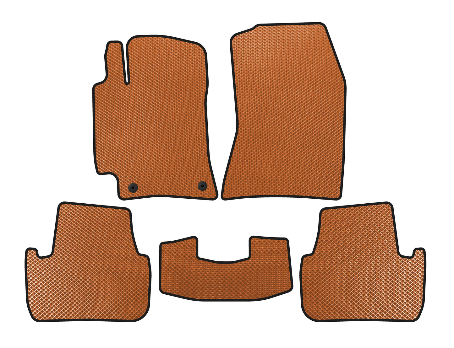 EVA Floor Mats (Orange) for Lexus IS 1998-2005 - image 1