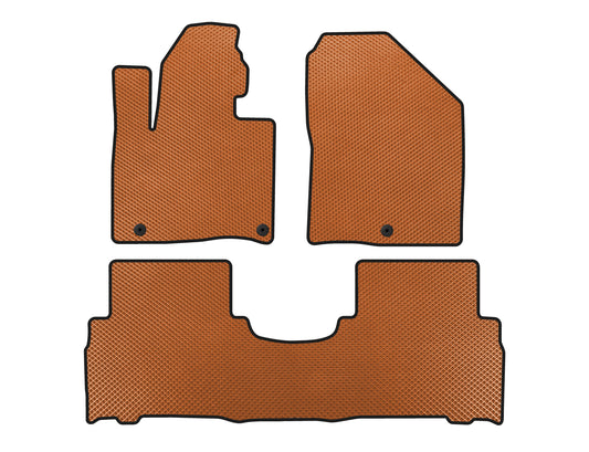 EVA floor mats (2014-2018, 5-seater, Orange) for Kia Sorento III UM 2014-2020 - image 1