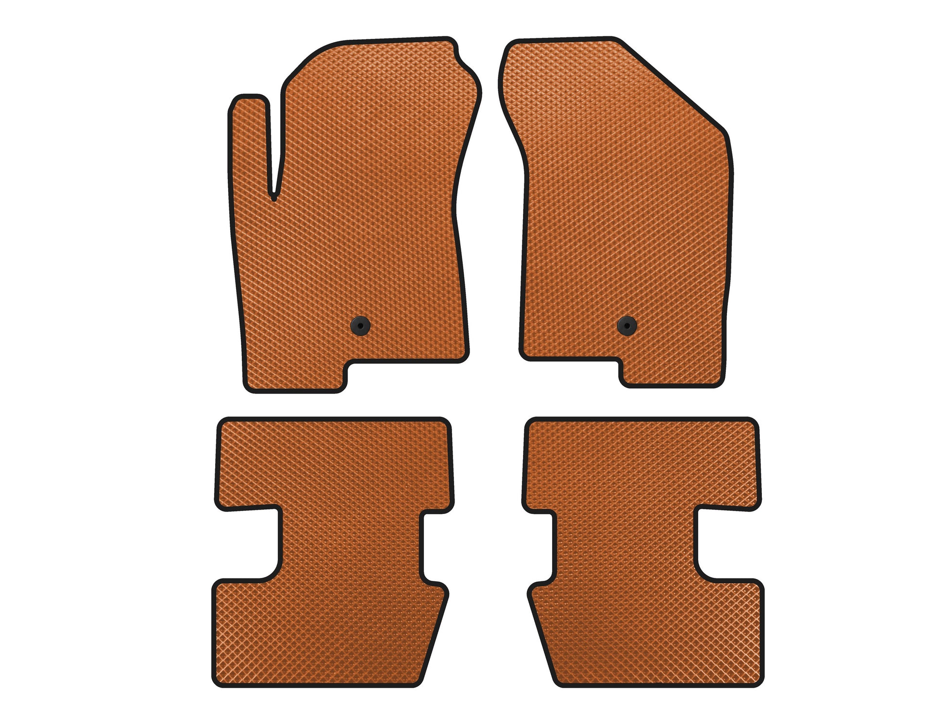 EVA Floor Mats (2011-2016, Orange) for Jeep Compass 2006-2016 - image 1