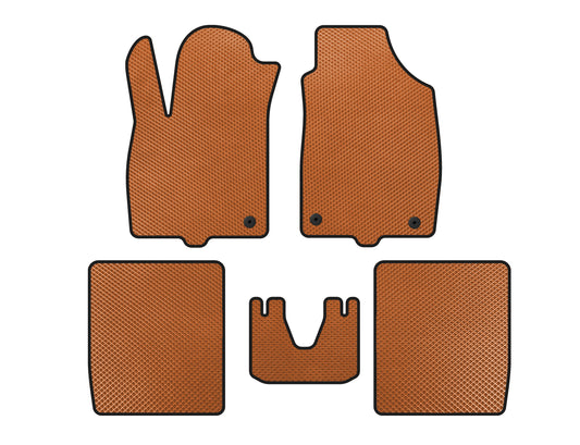 EVA Floor Mats (Orange) for Fiat Panda 2003-2011 - image 1
