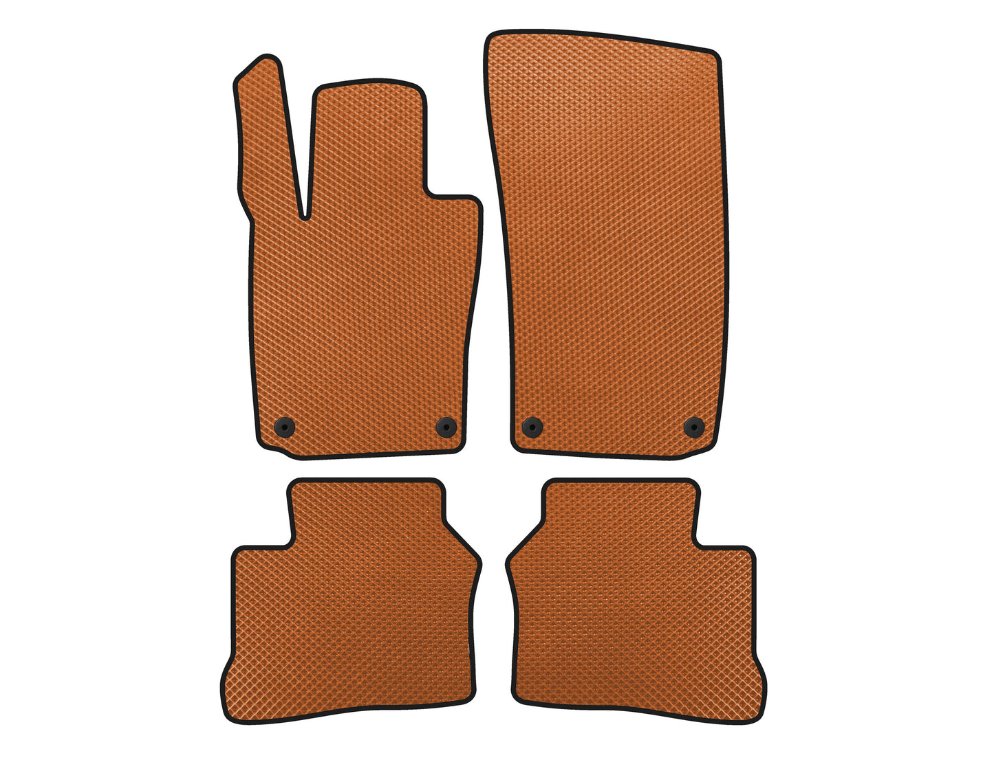 EVA Floor Mats (2009-2013, Coupe, 4-Door, Orange) for Porsche Panamera 2009-2016 - image 1