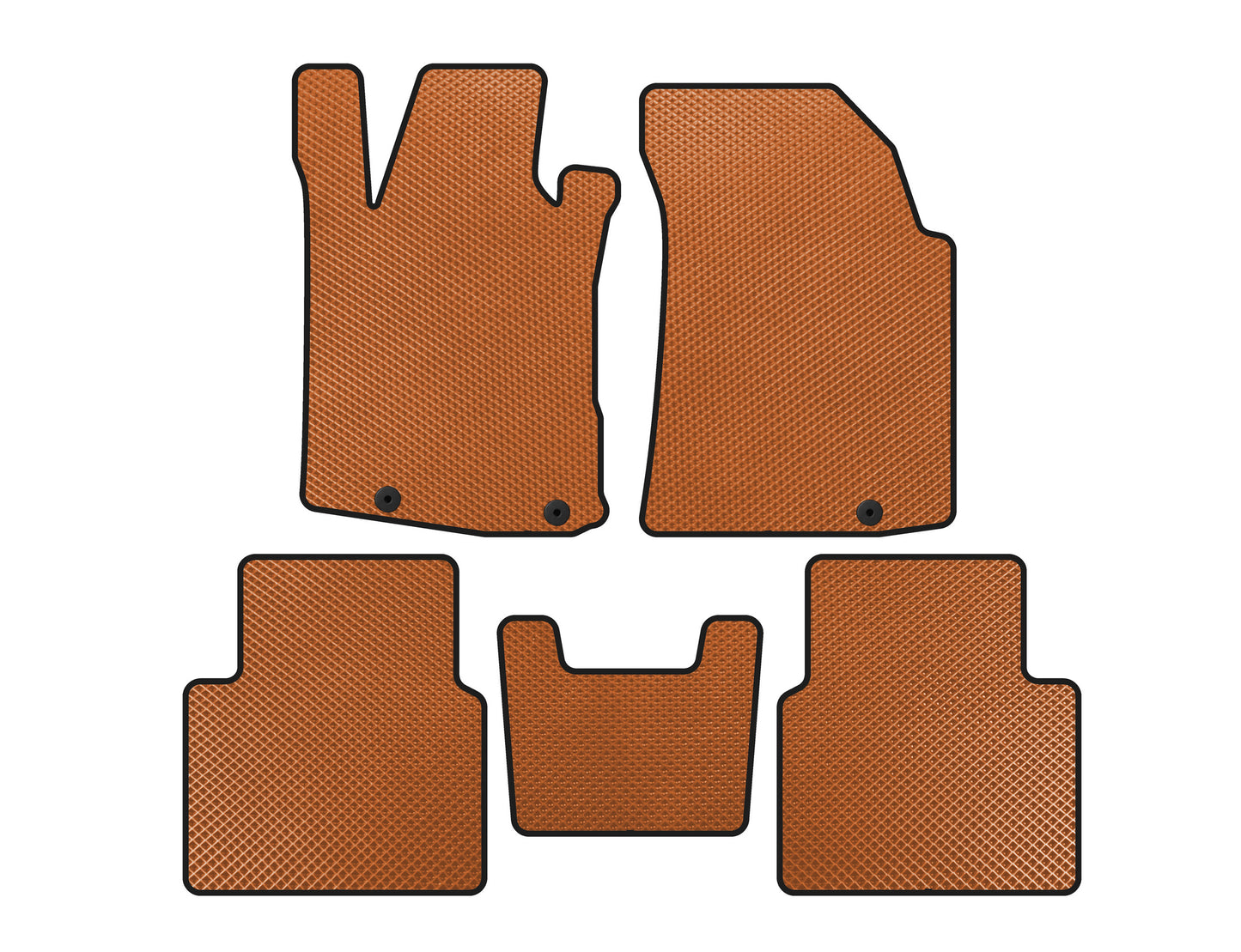 EVA Floor Mats (SD, Orange) for Nissan Maxima 2015-2023 - image 1