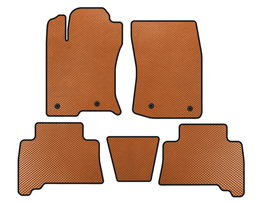 EVA Floor Mats (2009-2014, Orange) for Toyota 4Runner 2009-2024 - image 1