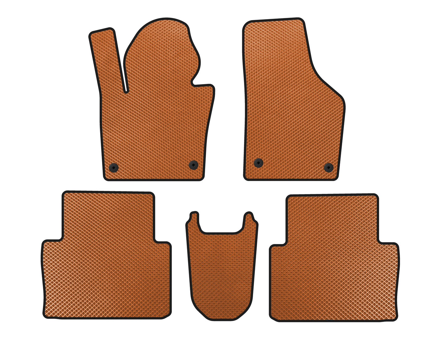 EVA Floor Mats (2015+, Orange) for Seat Alhambra 2010- - image 1