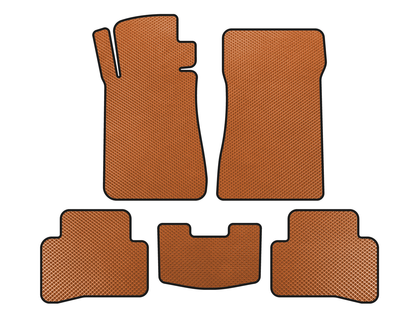 EVA Floor Mats (SD, Orange) for Mercedes C-class W202 1993-2001 - image 1