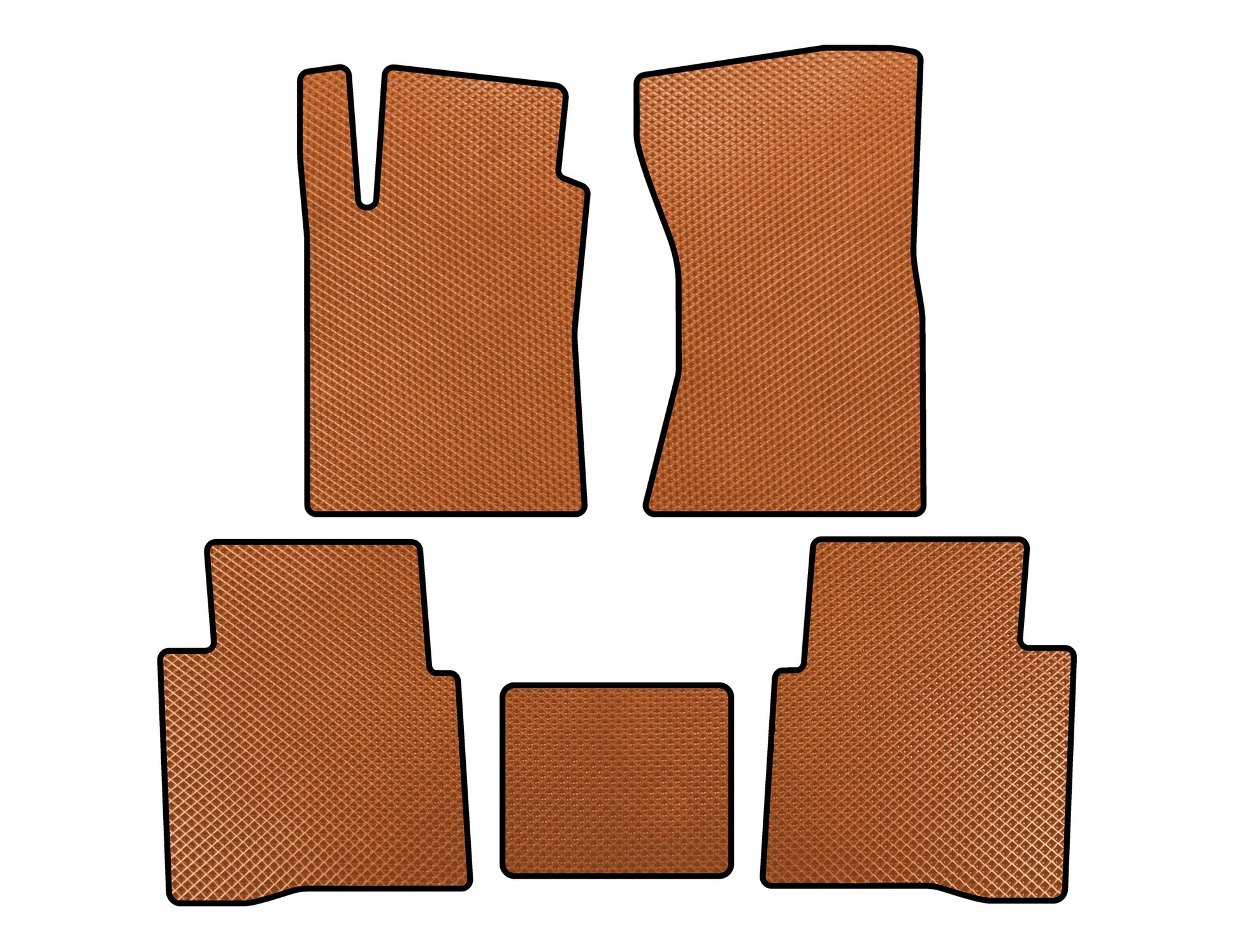EVA Floor Mats (Orange) for Toyota Fortuner 2006-2015 - image 1