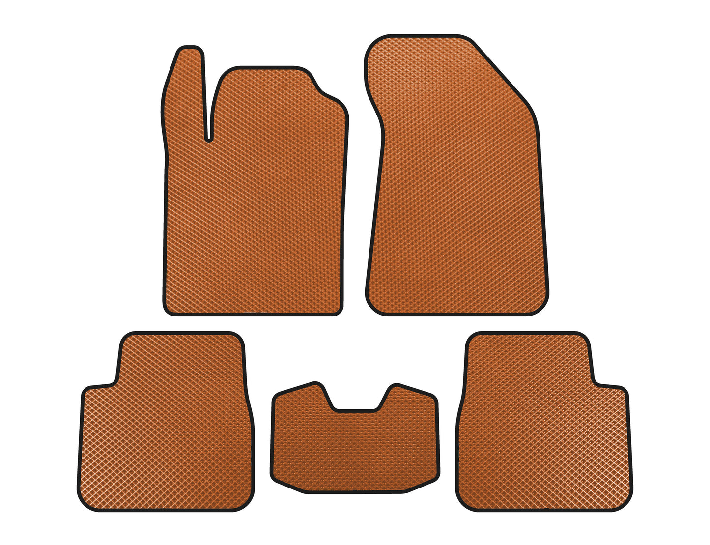 EVA Floor Mats (Orange) for Lancia Delta 2008-2014 - image 1