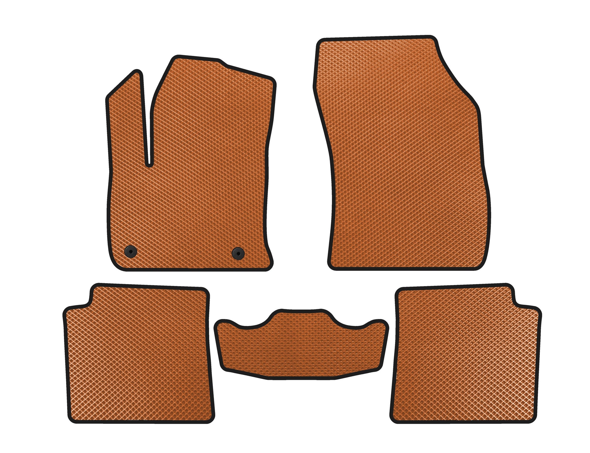 EVA Floor Mats V1 (Electric, Orange) for Peugeot 2008 2019- - image 1