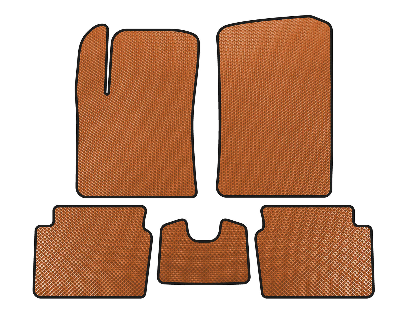 EVA Floor Mats (HB, Orange) for Hyundai I-10 2008-2013 - image 1