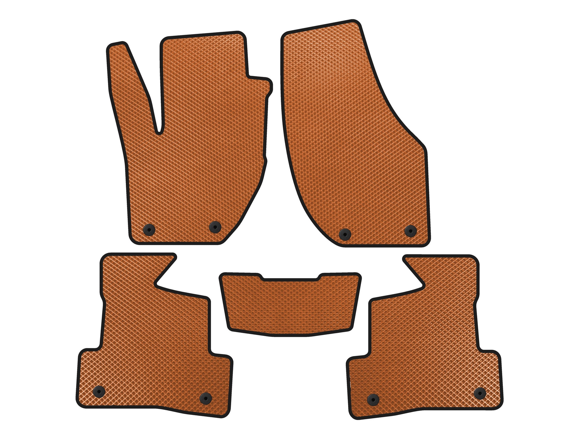 EVA Floor Mats (2016+, HB, Orange) for Volvo V40 2012- - image 1
