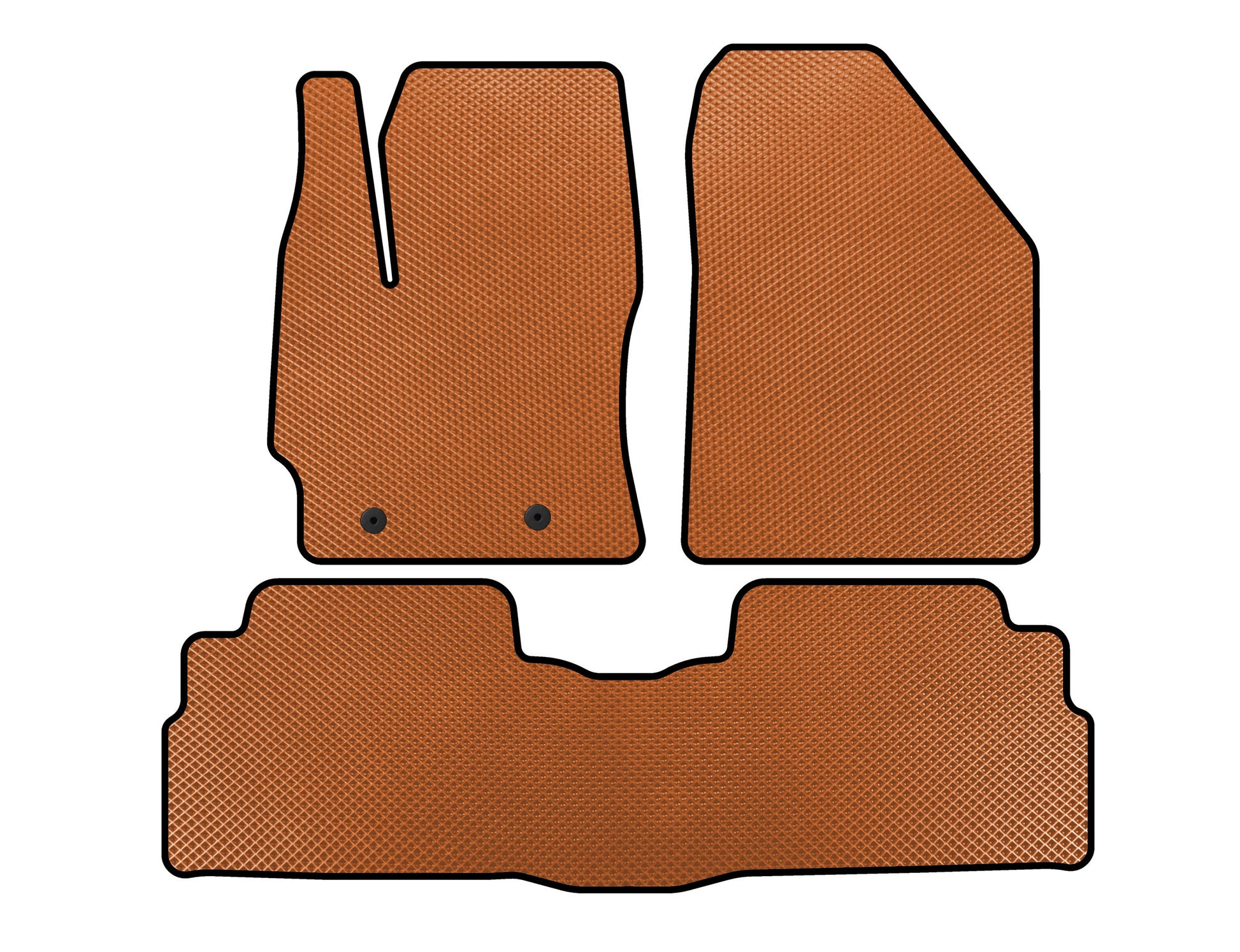EVA Floor Mats (2 Rows, 7-Seater, Orange) for Toyota Verso 2009–2018 - image 1