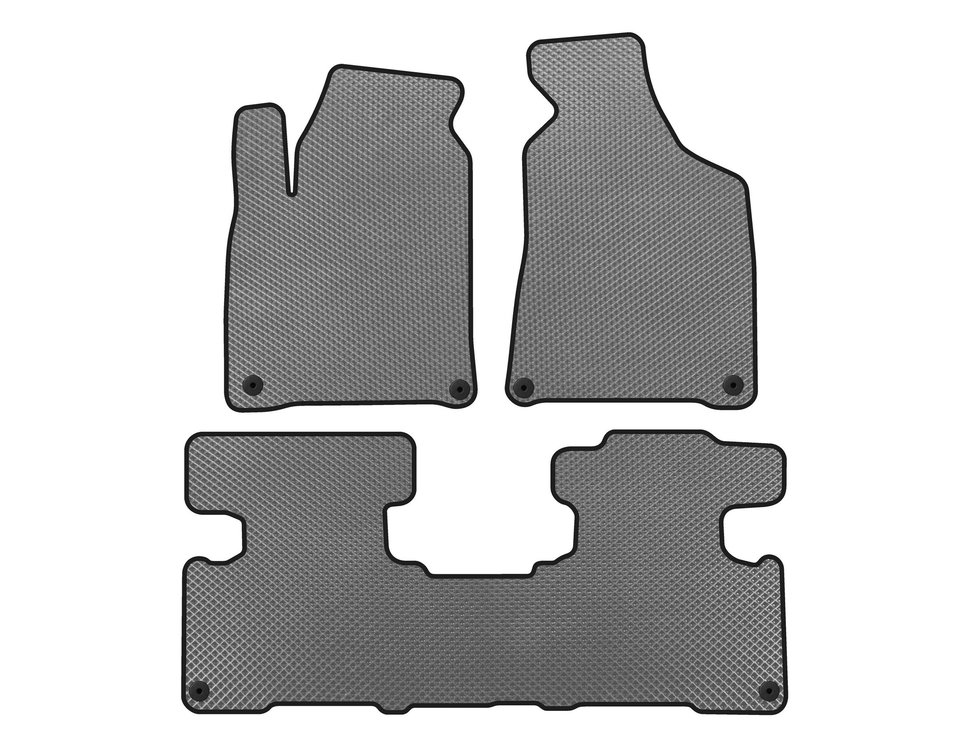 EVA Floor Mats (2010-2016, Gray) for SsangYong Korando 2010-2019 - image 1