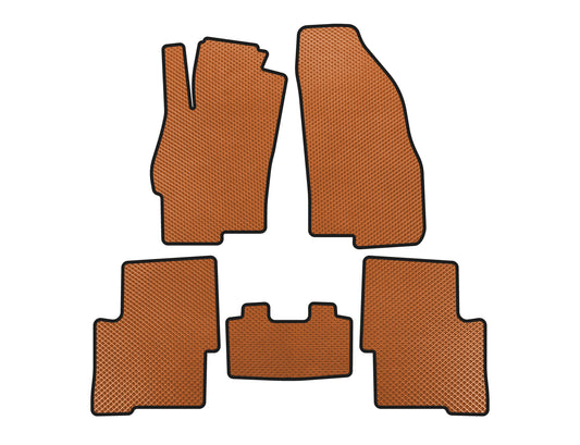 EVA Floor Mats (SD, Orange) for Fiat Linea 2006-2018 - image 1