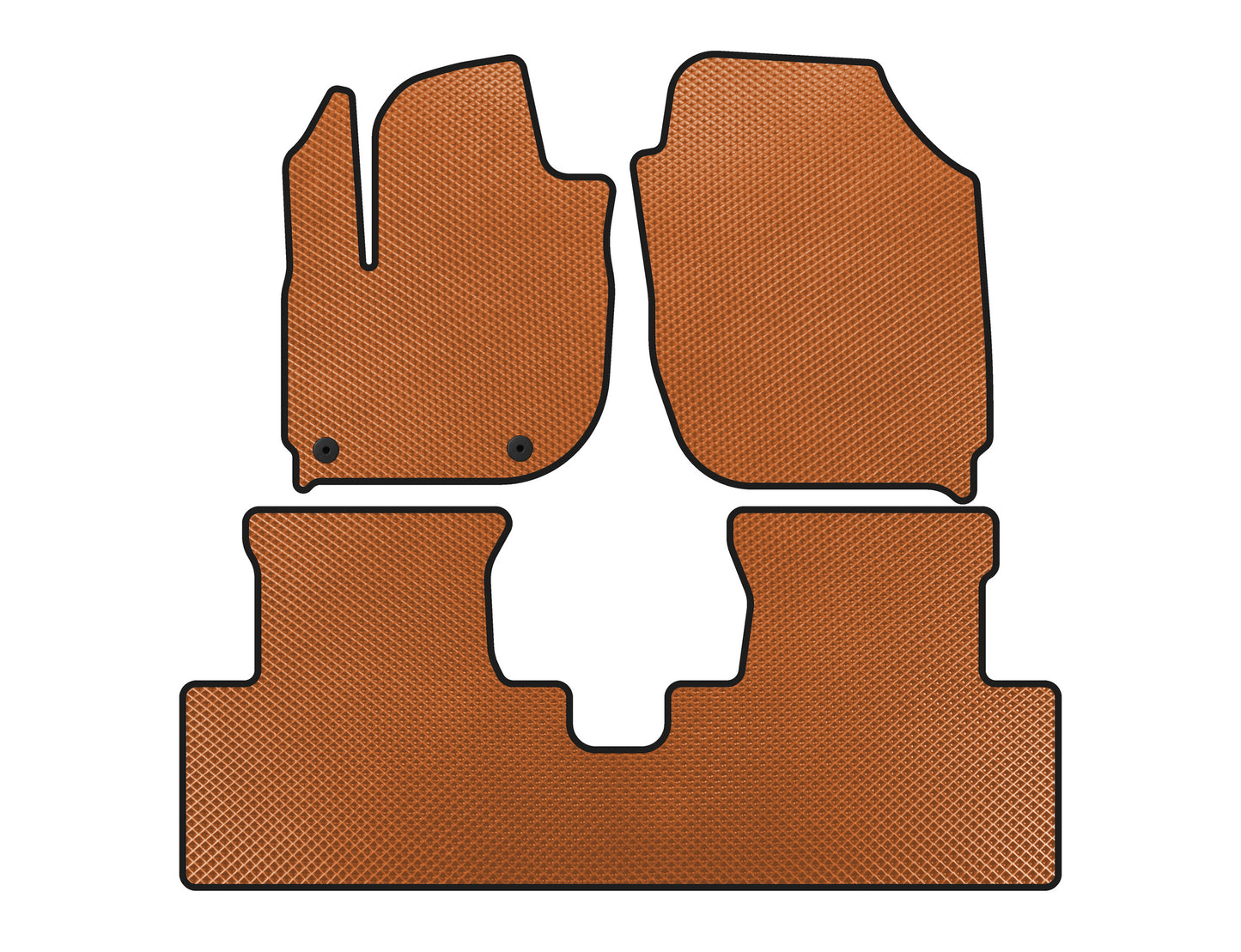 EVA Floor Mats (Electro, Orange) for Honda X-NV/Ciimo X-NV 2019- - image 1