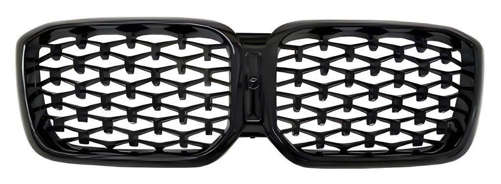 Diamond Black Kidney Grilles (2021+, black surround) for BMW X3 G01 2018- - image 2