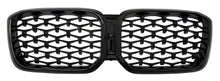 Diamond Black Kidney Grilles (2021+, black surround) for BMW X3 G01 2018- - image 2