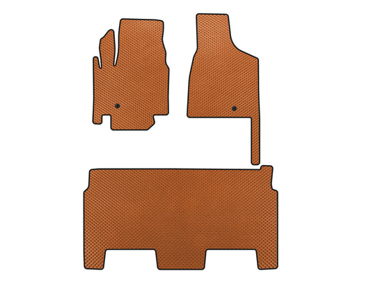 EVA Floor Mats (2008-2020, 2 Rows, 8-Seater/SXT Trim, Orange) for Dodge Grand Caravan V 2008-2020 - image 1