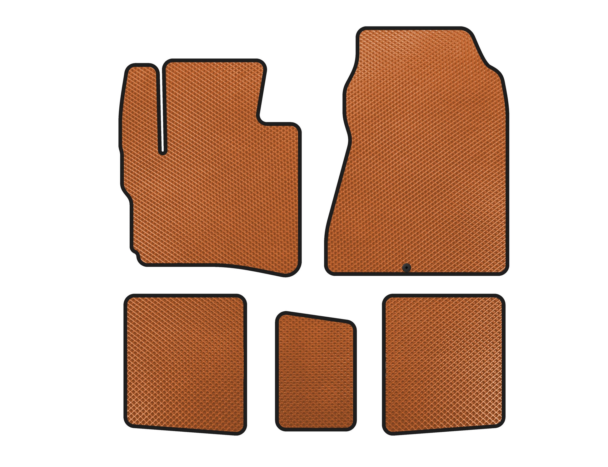 EVA Floor Mats (HB, Orange) for Toyota IQ 2008-2015 - image 1