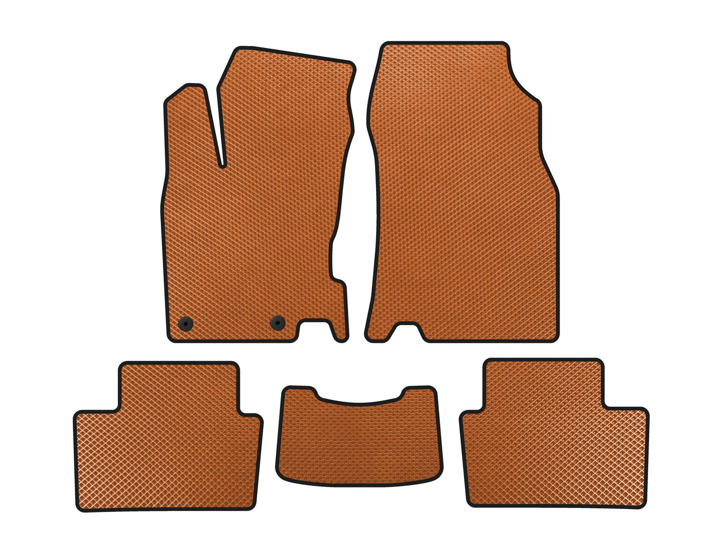 EVA Floor Mats (2015-2018, Orange) for Renault Kadjar 2015-2022 - image 1