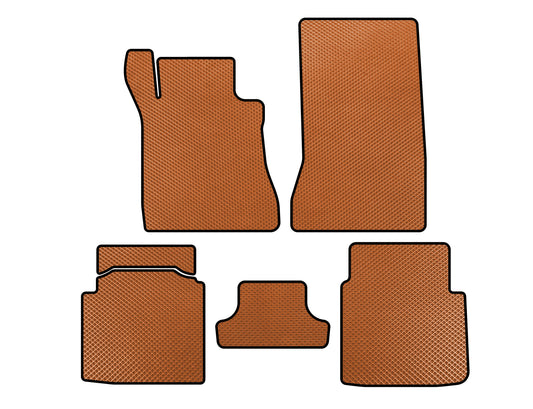 EVA Floor Mats (SD, Short Base, Orange) for Mercedes S-сlass W126 1979-1991 - image 1
