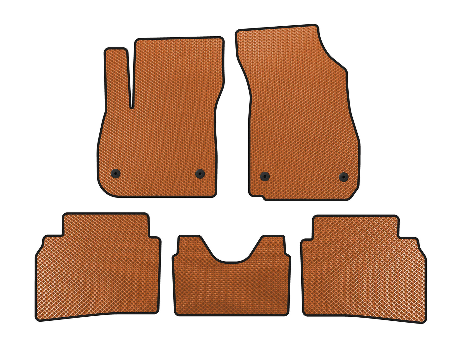 EVA Floor Mats (LB, Orange) for Opel Insignia 2017-2022 - image 1