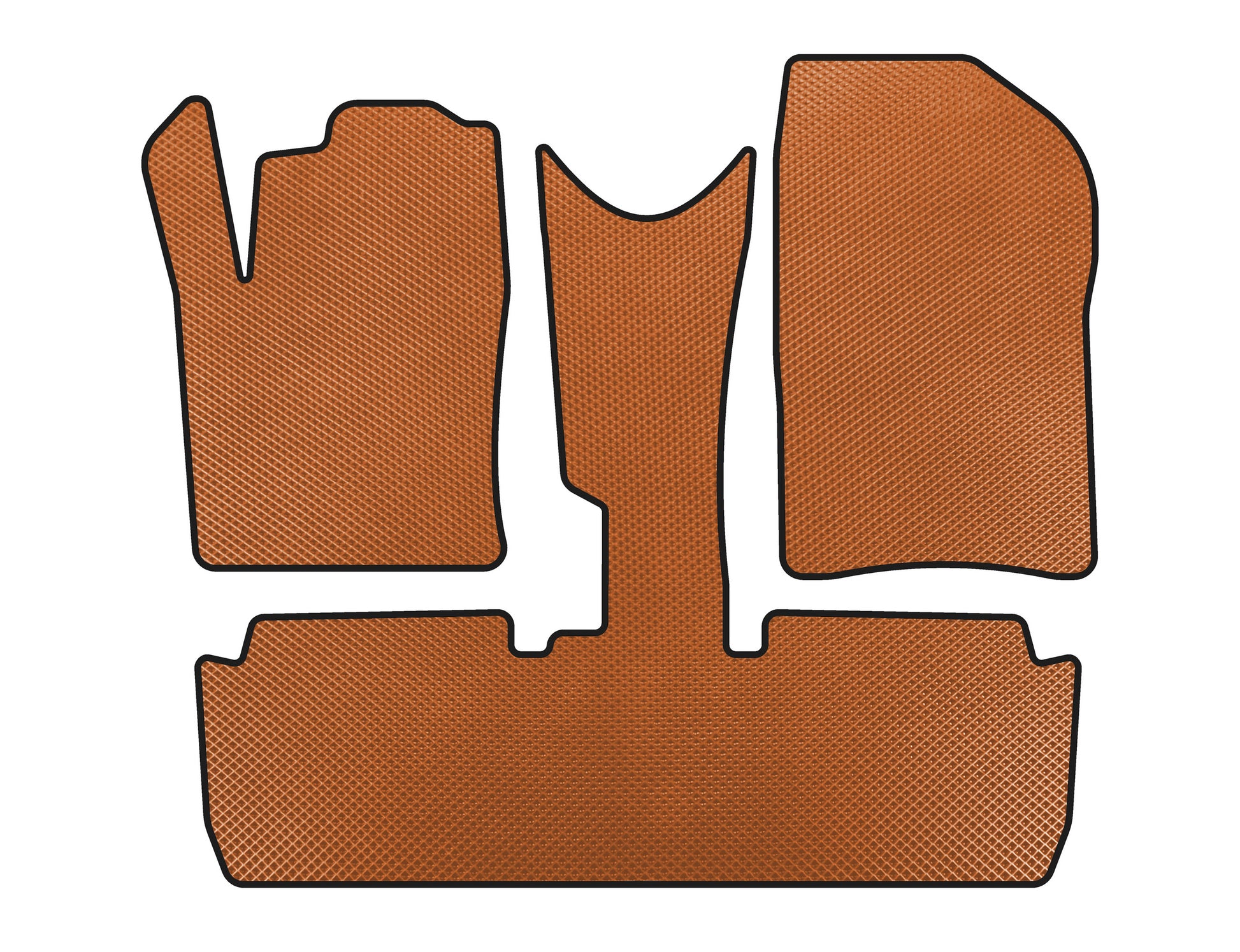 EVA Floor Mats (Pre-Facelift, Orange) for Citroen Xsara Picasso 1999-2012 - image 1