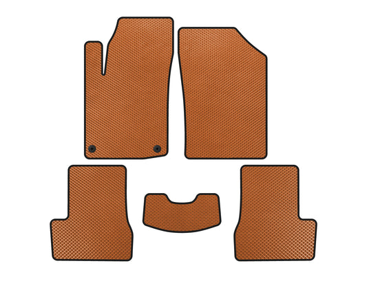 EVA Floor Mats (HB, Orange) for Citroen C-3 2009-2016 - image 1