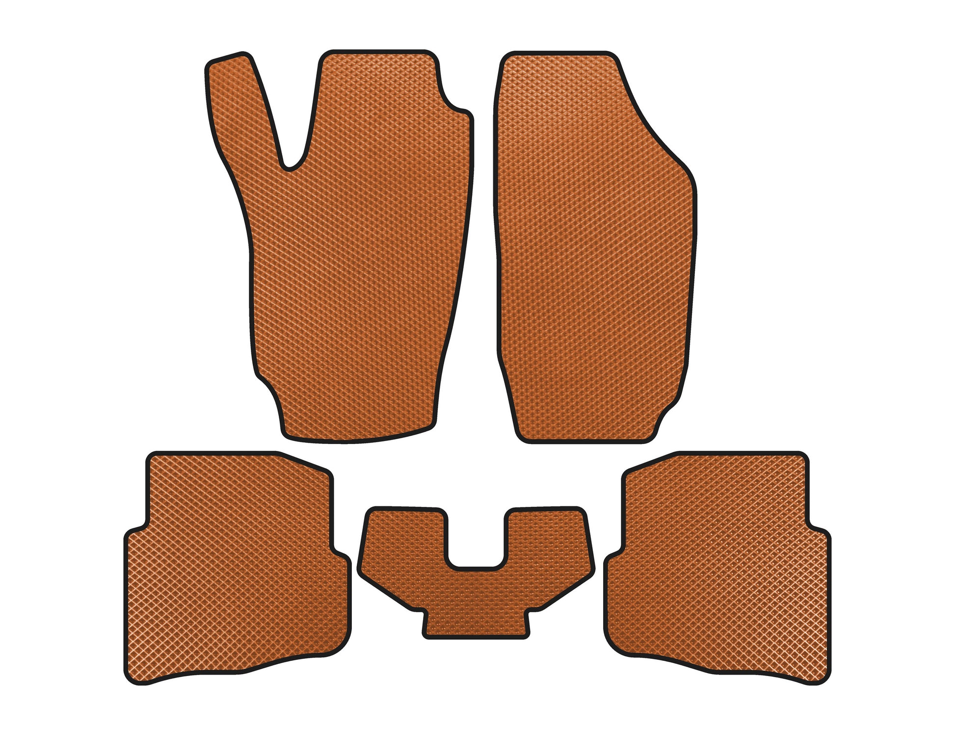 EVA Floor Mats (Orange) for Seat Ibiza 2002-2009 - image 1