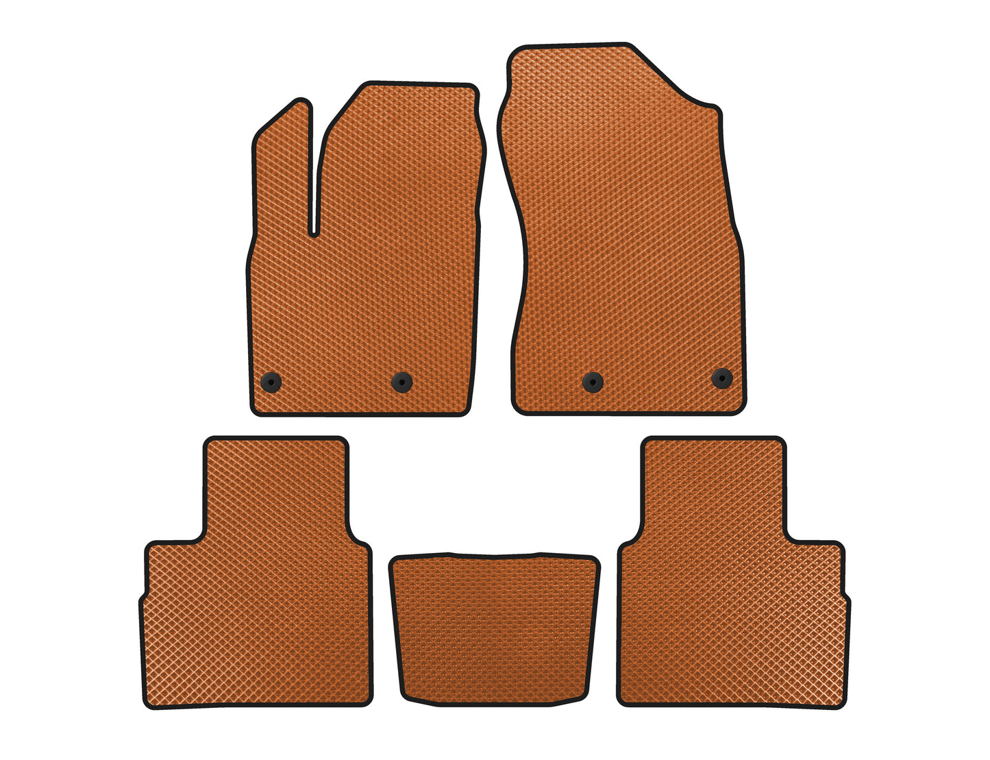 EVA Floor Mats (5-Seater, Orange) for Nissan X-trail T33/Rogue 2022- - image 1