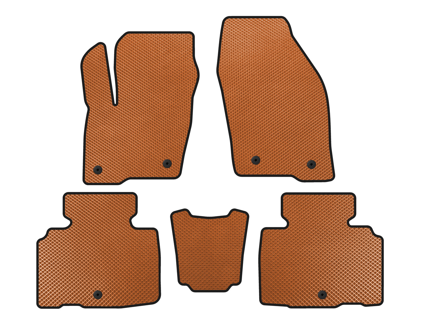 EVA Floor Mats (Orange) for Lincoln MKX 2015- - image 1