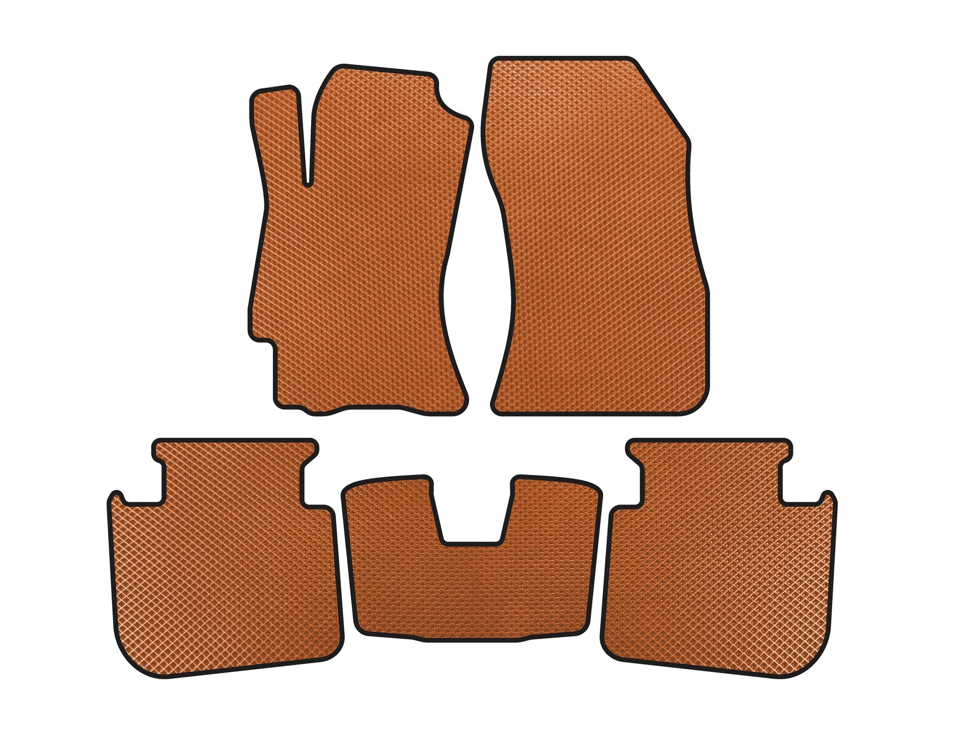 EVA Floor Mats (2009-2013, SD, Orange) for Subaru Legacy 2009-2014 - image 1