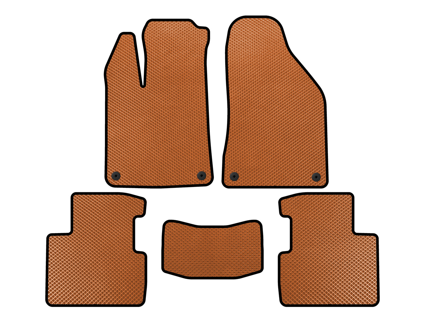 EVA Floor Mats (SD, Orange) for Chrysler 200 II 2014-2017 - image 1