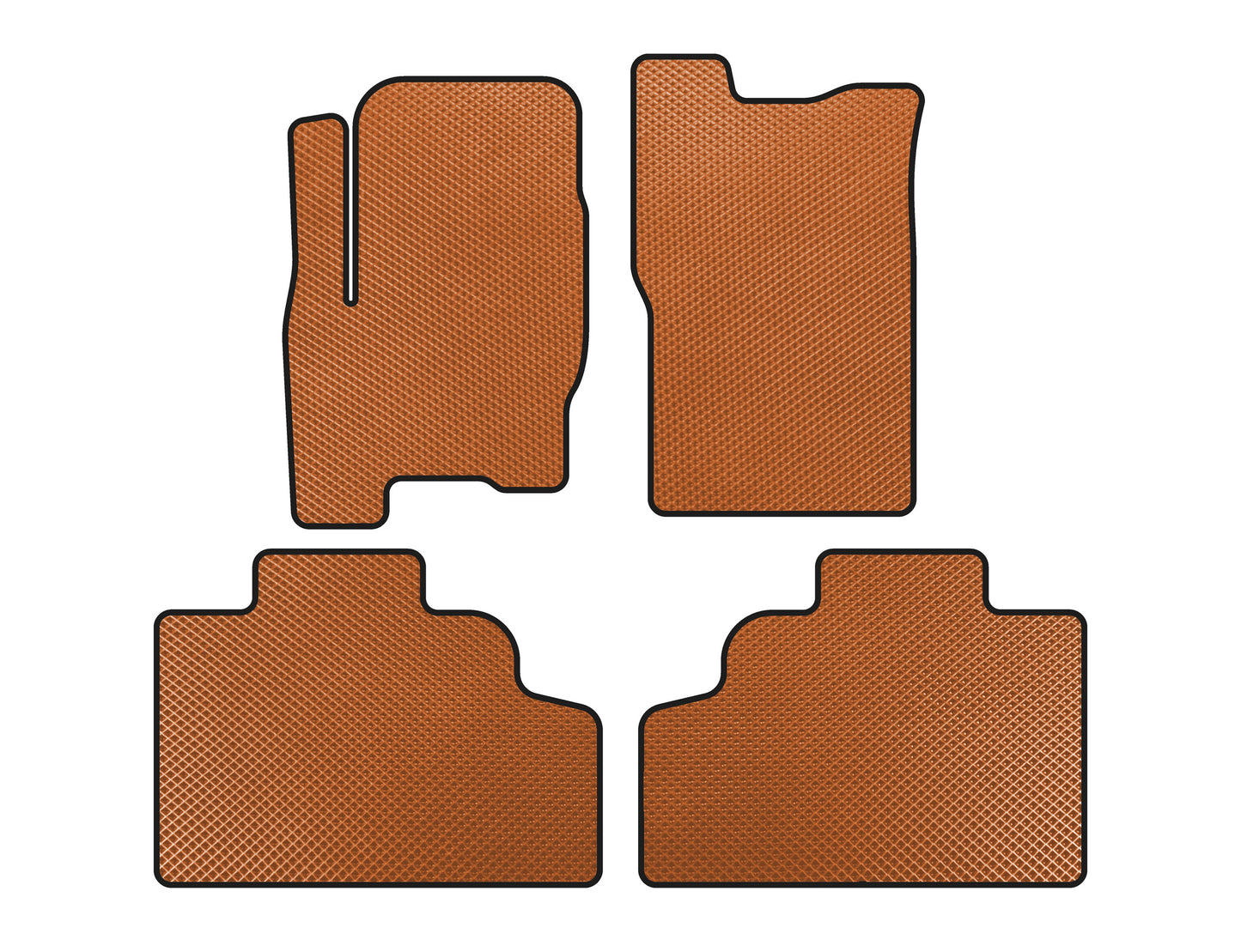EVA Floor Mats (Orange) for SsangYong Korando 1997-2006 - image 1