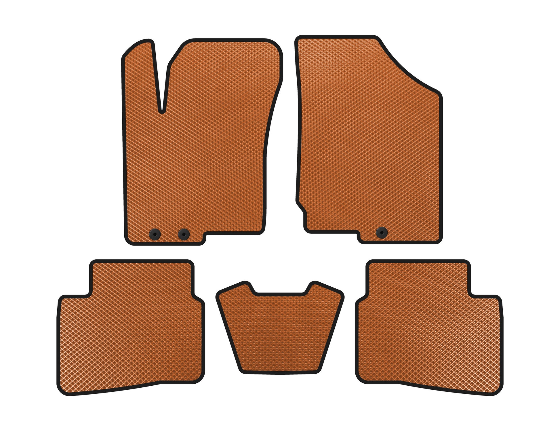 EVA Floor Mats (2008-2012, Orange) for Kia Forte 2008–2024 - image 1