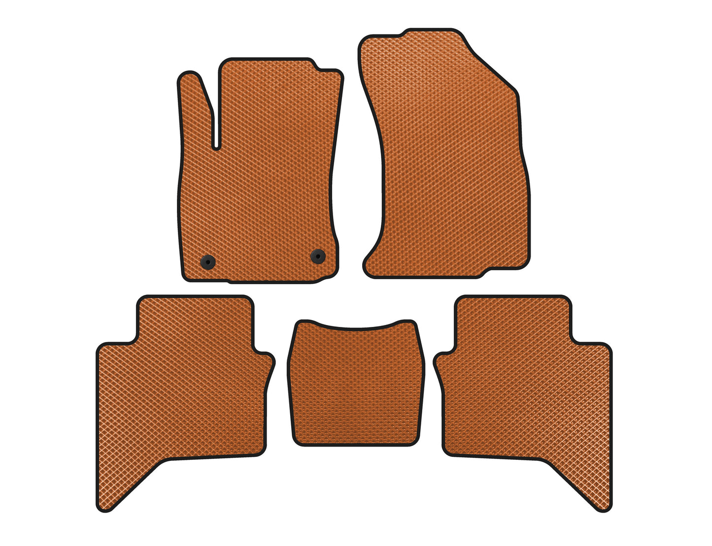 EVA Floor Mats (Orange) for Toyota Hilux 2015- - image 1