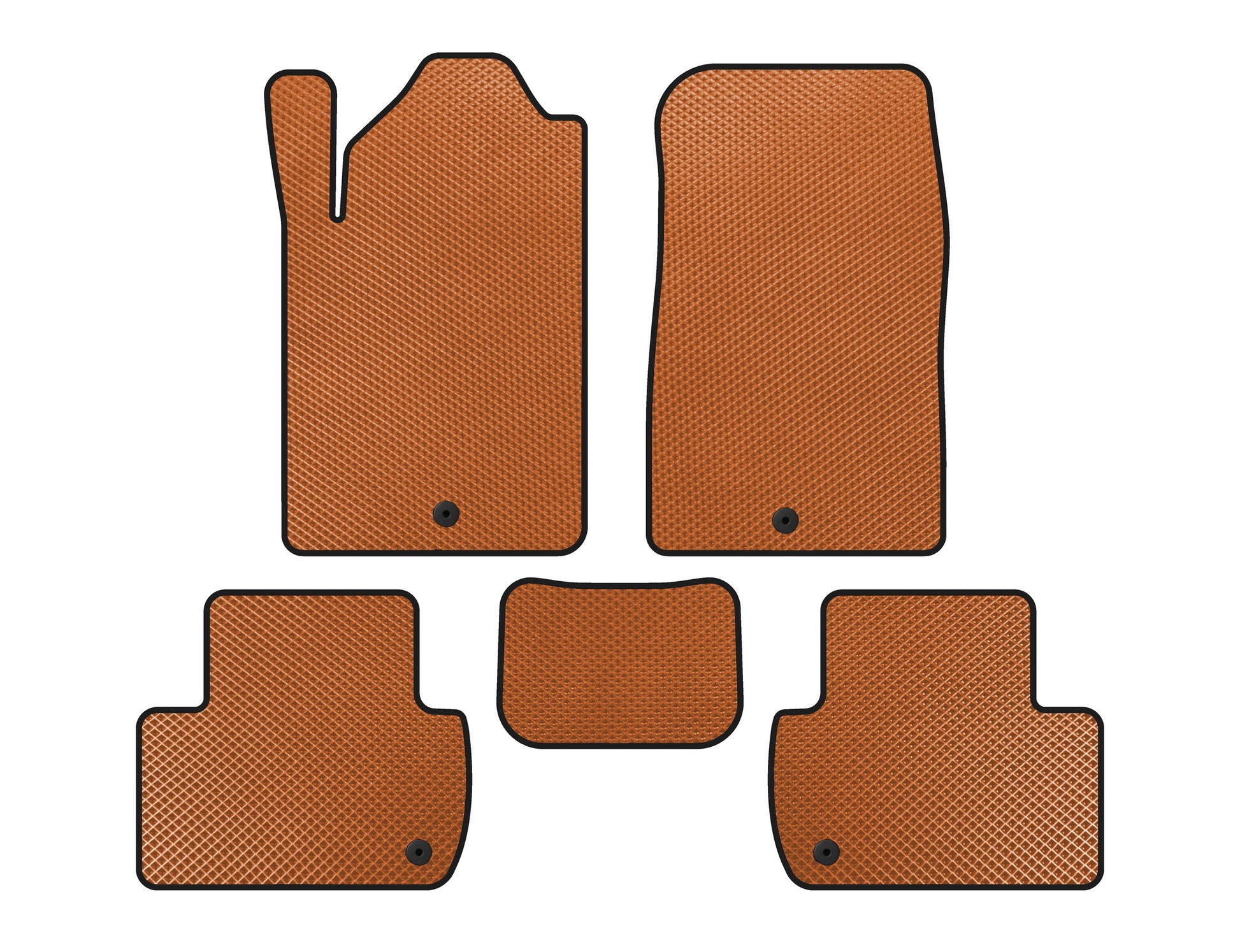 EVA Floor Mats (Orange) for SsangYong Rexton I 2001-2017 - image 1