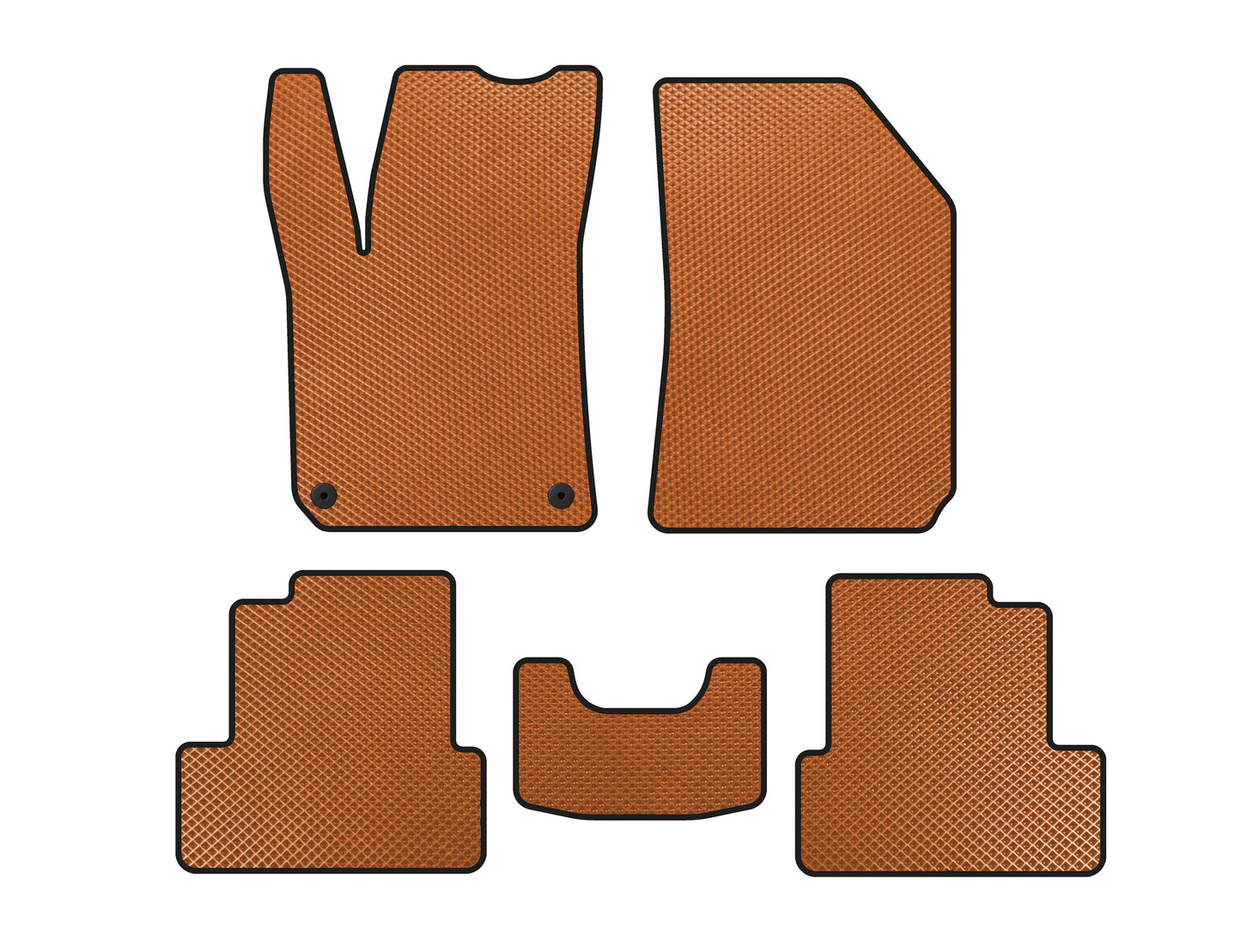EVA Floor Mats (Orange) for Peugeot 308 2014-2021 - image 1