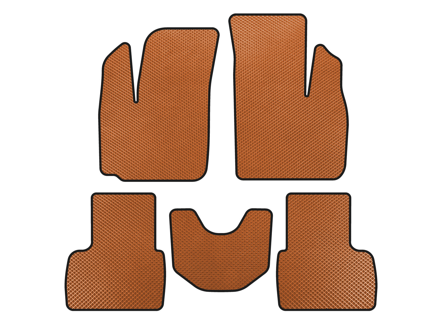 EVA Floor Mats (Orange) for Fiat Doblo I 2001-2005 - image 1