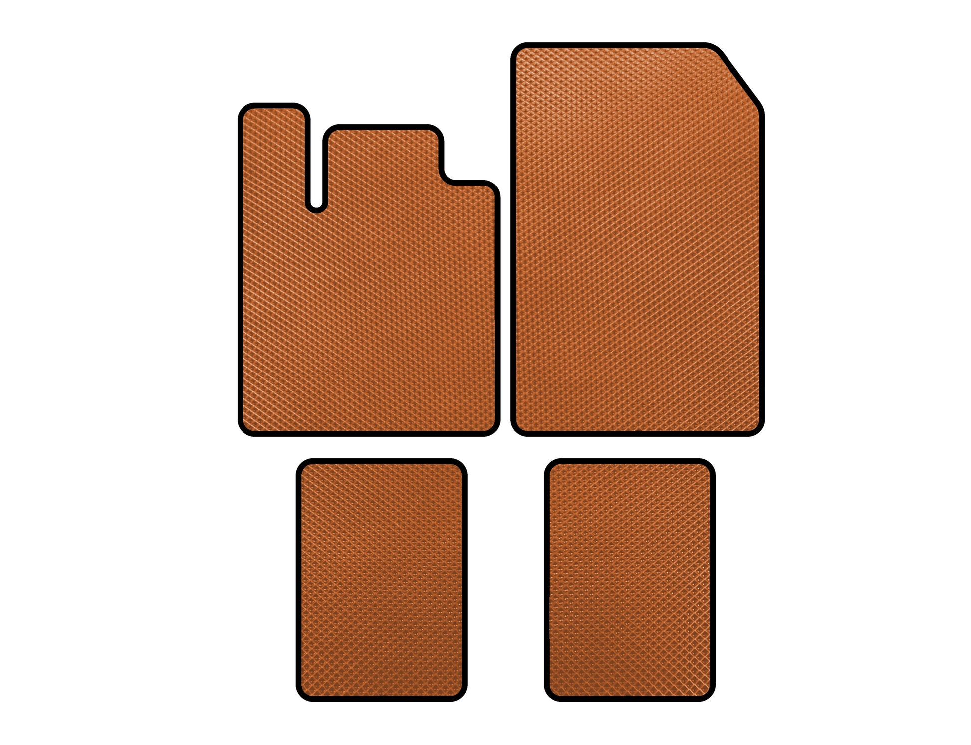 EVA Floor Mats (Orange) for Renault Twingo 2007-2014 - image 1