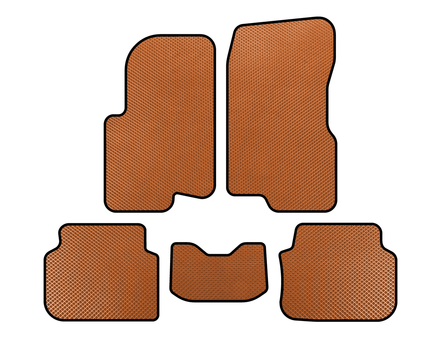 EVA Floor Mats (2003-2007, Forfour, Orange) for Smart 1998-2007 - image 1