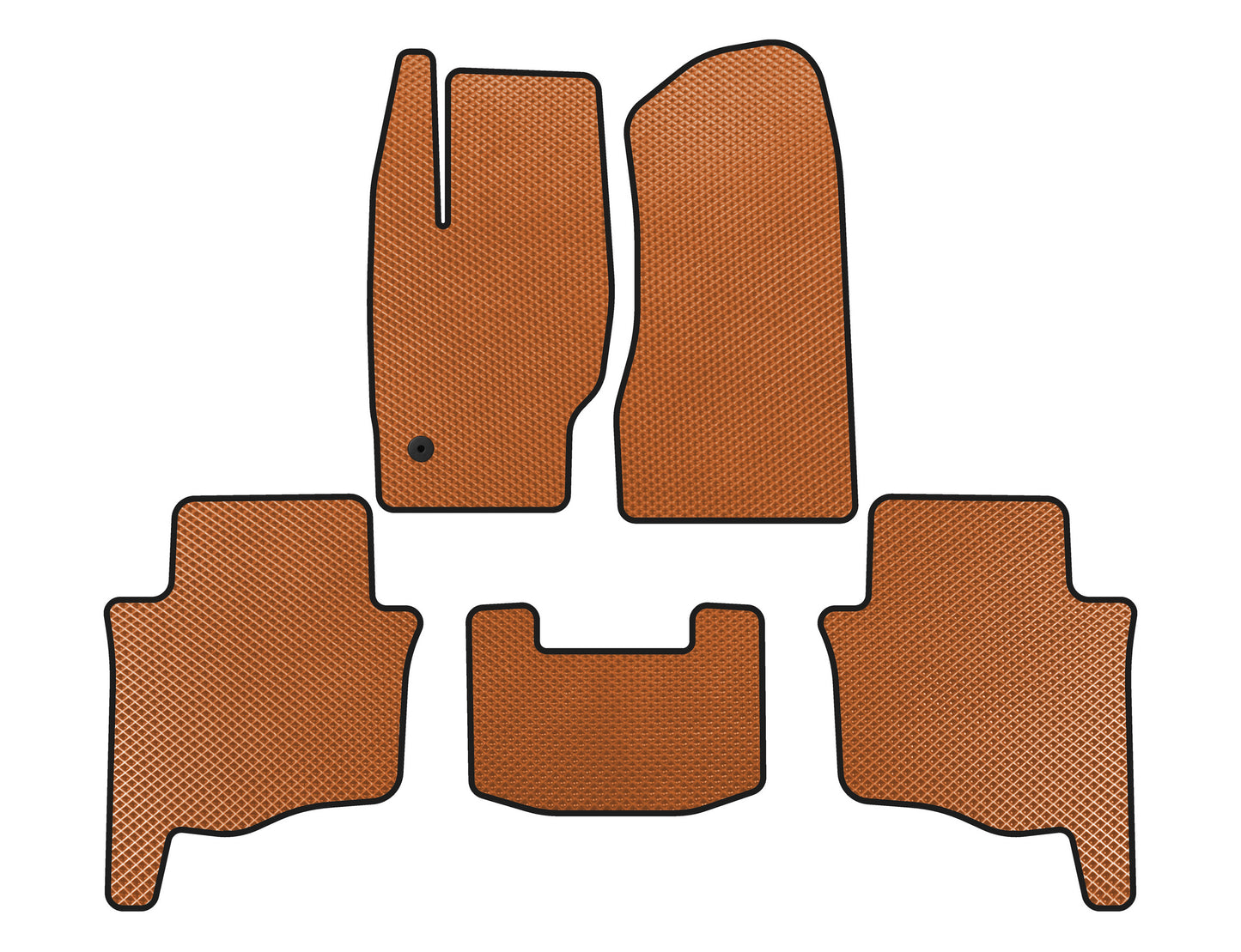 EVA Floor Mats (Orange) for Jeep Grand Cherokee WK 2004-2010 - image 1