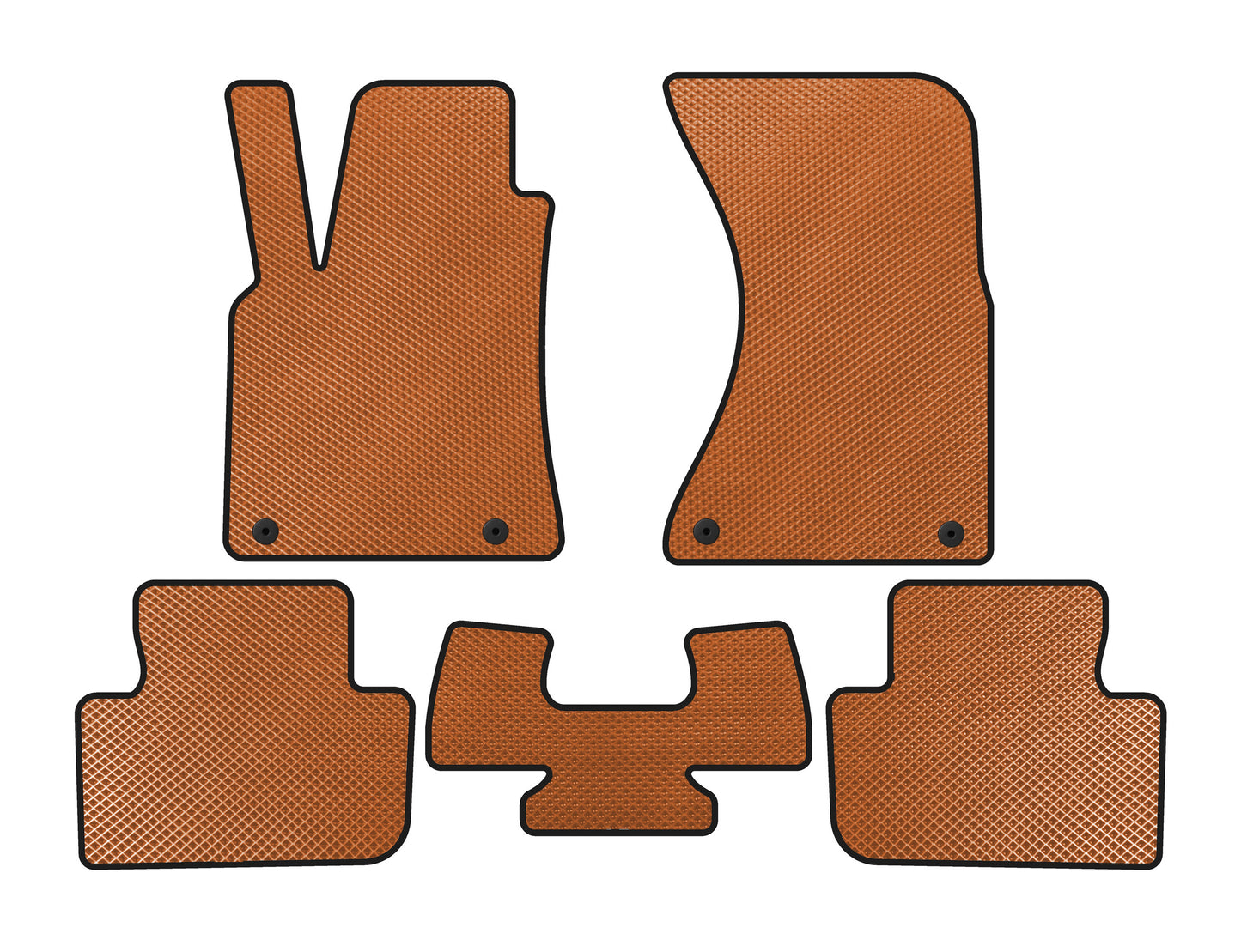 EVA Floor Mats (2014-2018, Orange) for Porsche Macan 2014-2024 - image 1