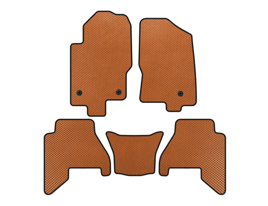 EVA V2 Floor Mats (2 Rows, Orange) for Nissan Pathfinder R51 2005-2014 - image 1
