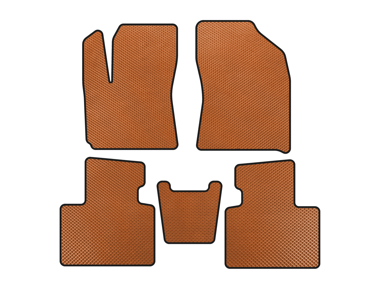EVA Floor Mats (Orange) for FAW X40 2016-2021 - image 1