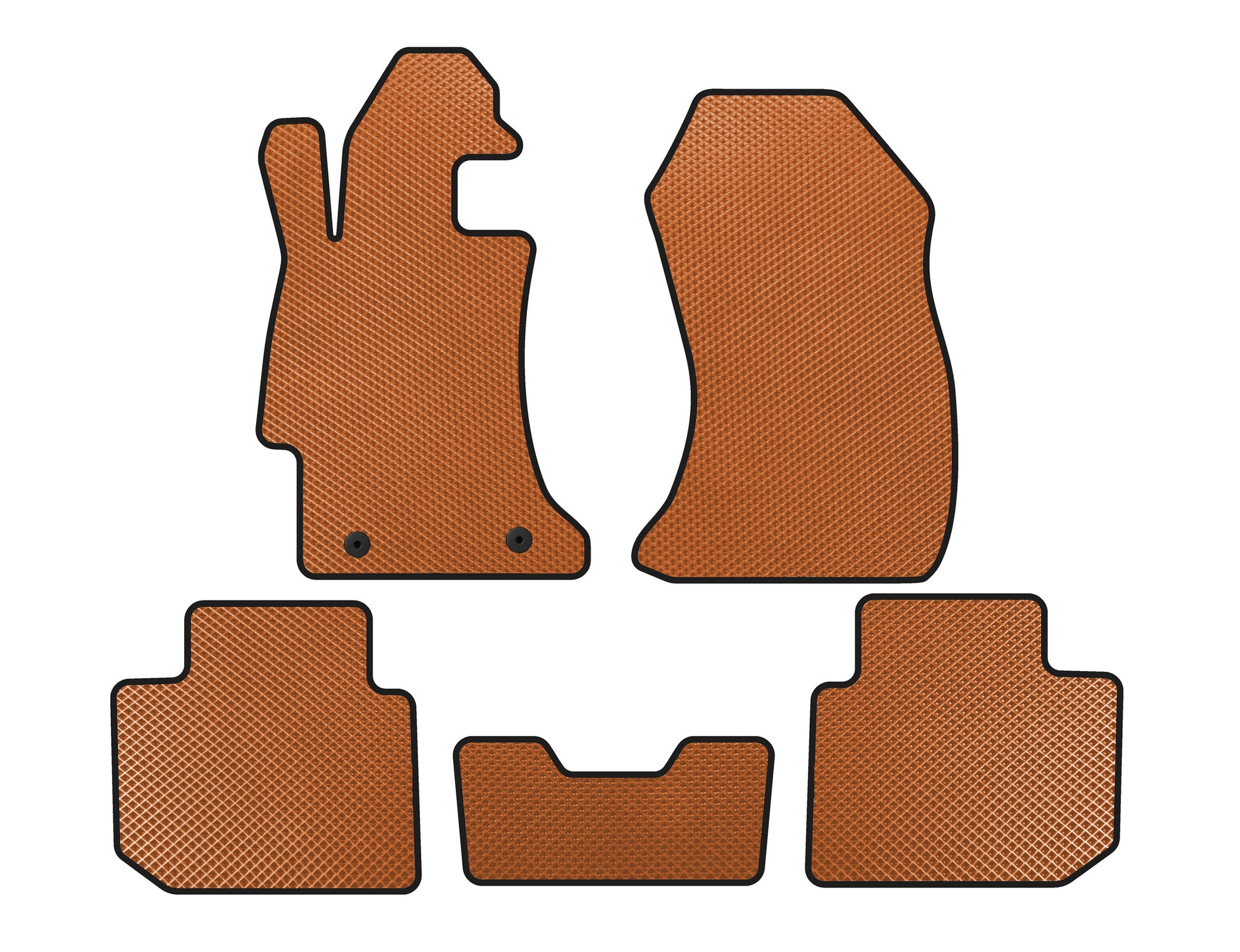 EVA Floor Mats (SD, Orange) for Subaru Impreza 2011-2016 - image 1
